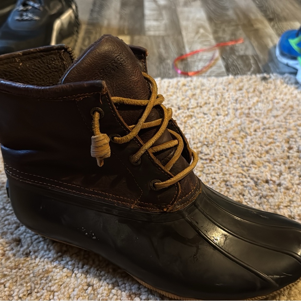Sperry Brown and Black Ankle Boots